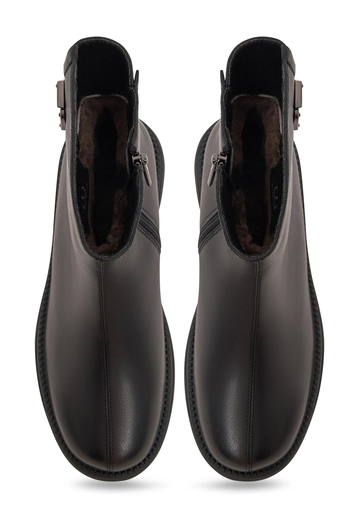 Dekor-Schnallenstiefel - Schwarz