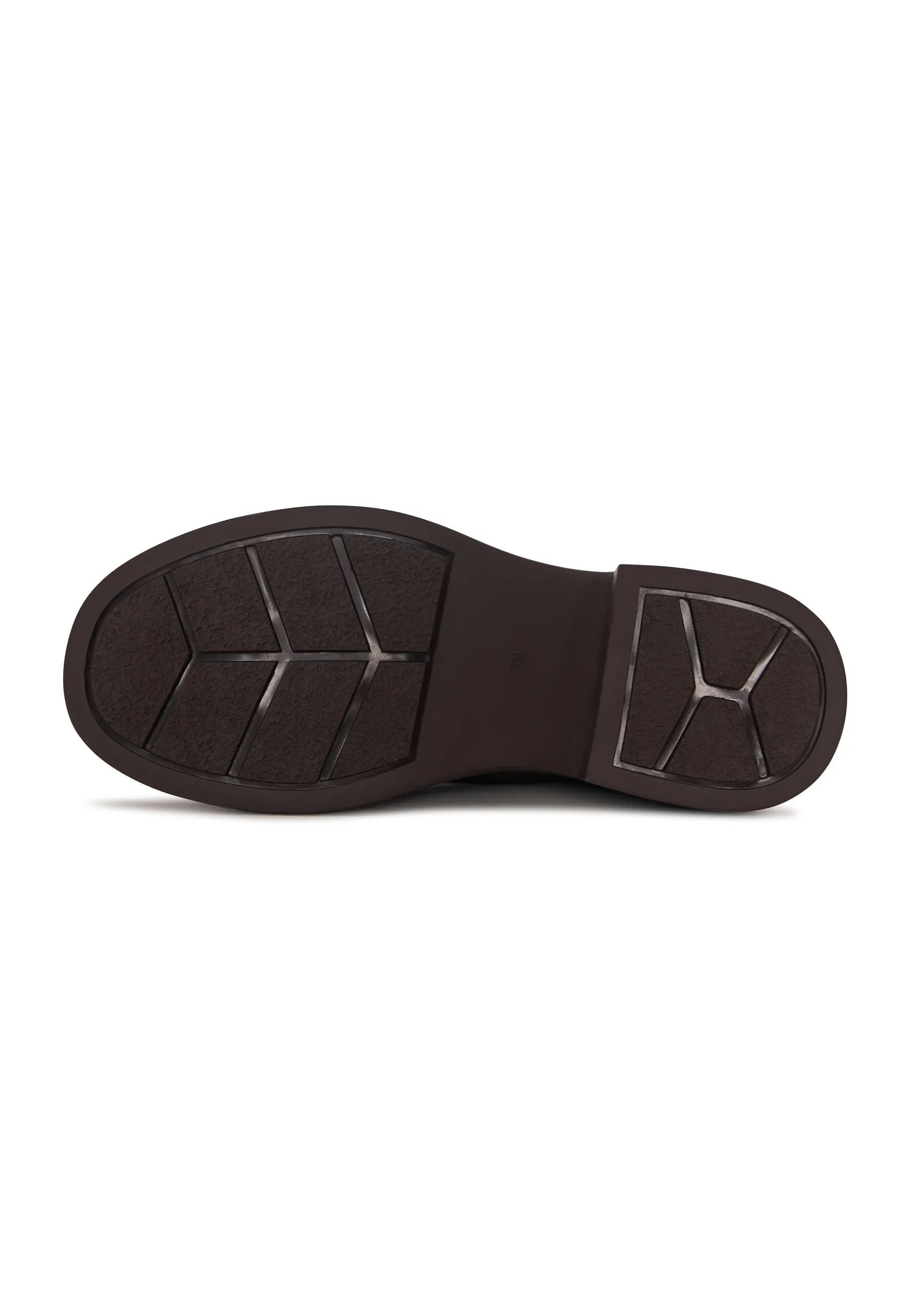 Decor Buckle Ankle Boots - Brown