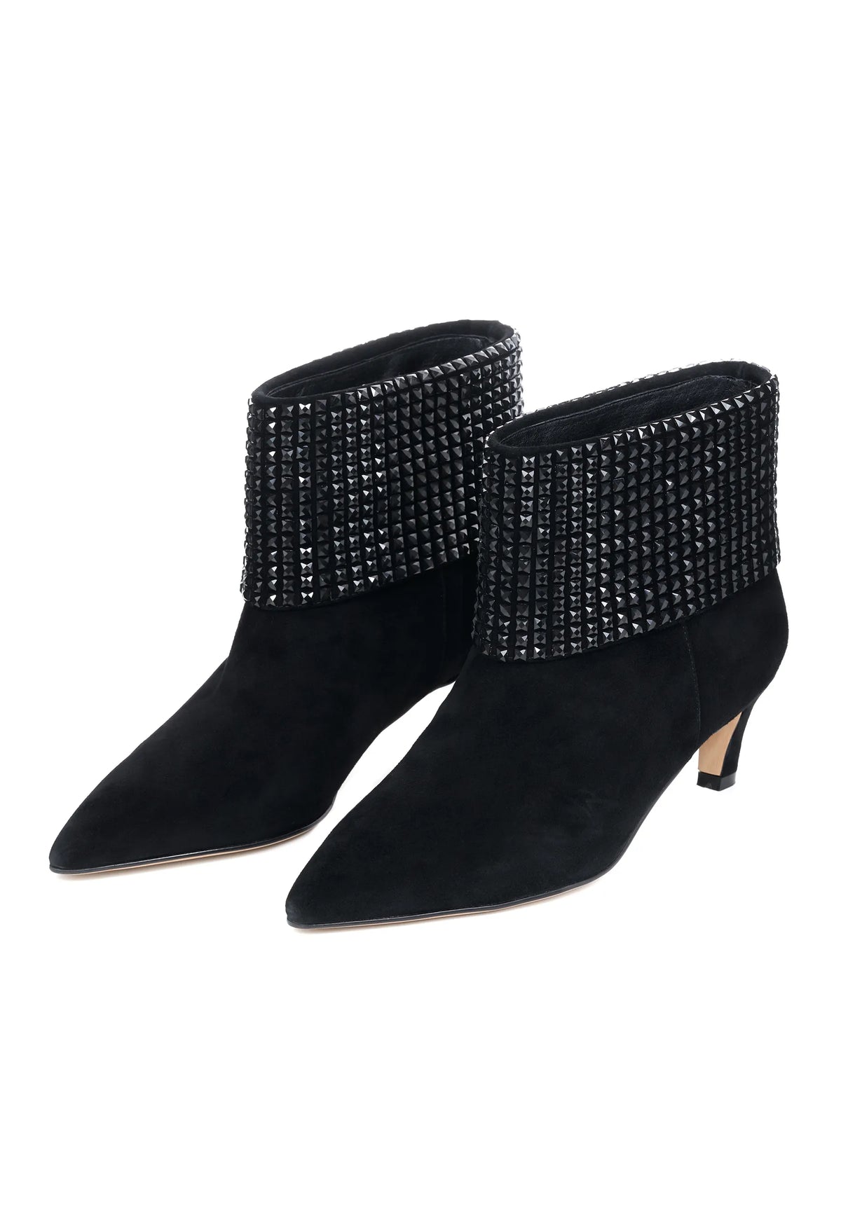 Crystal Cuff Suede Ankle Boot