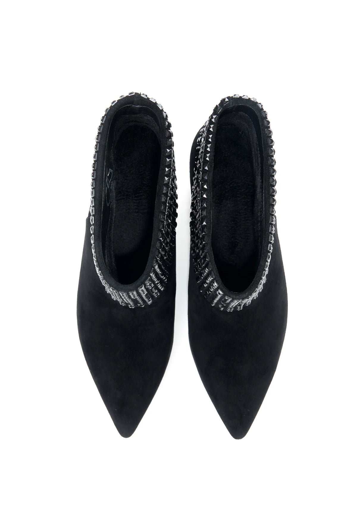 Crystal Cuff Suede Ankle Boot