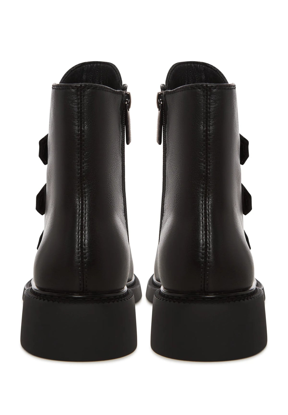 Triple Strap Mid Ankle Boot