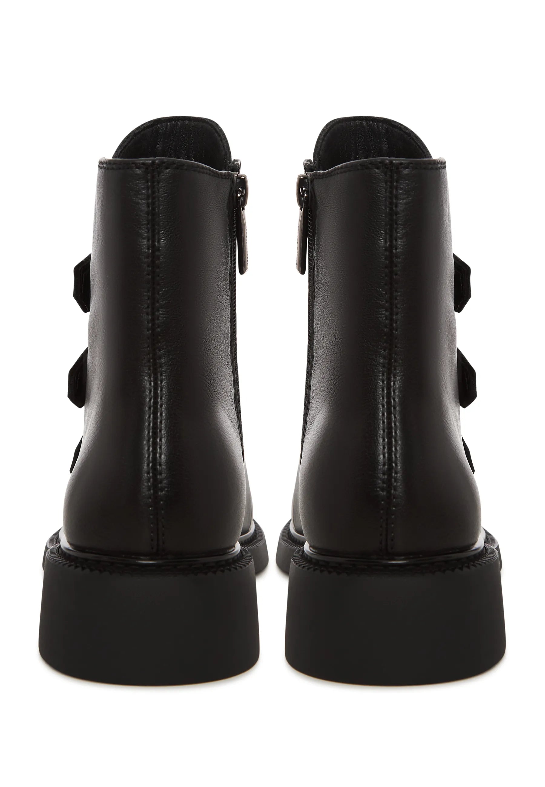 Triple Strap Mid Ankle Boot