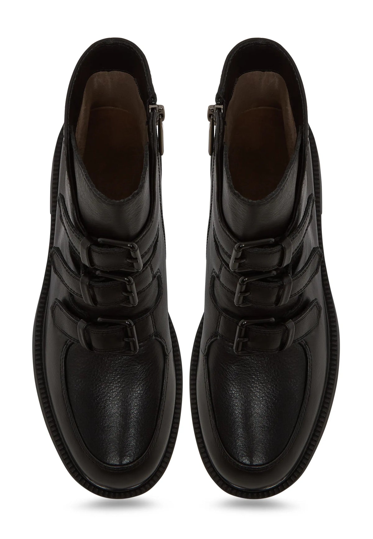 Triple Strap Mid Ankle Boot