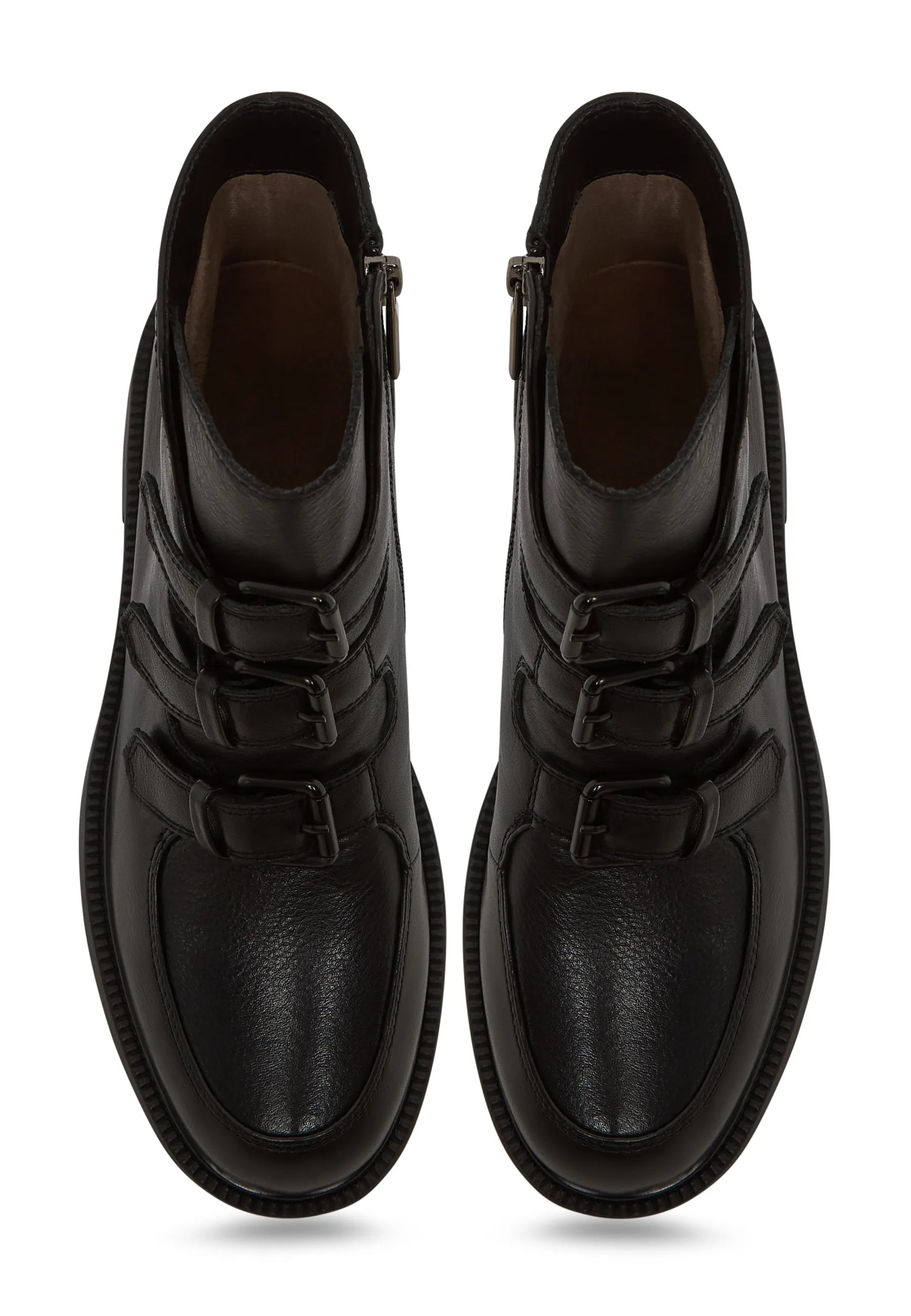 Triple Strap Mid Ankle Boot