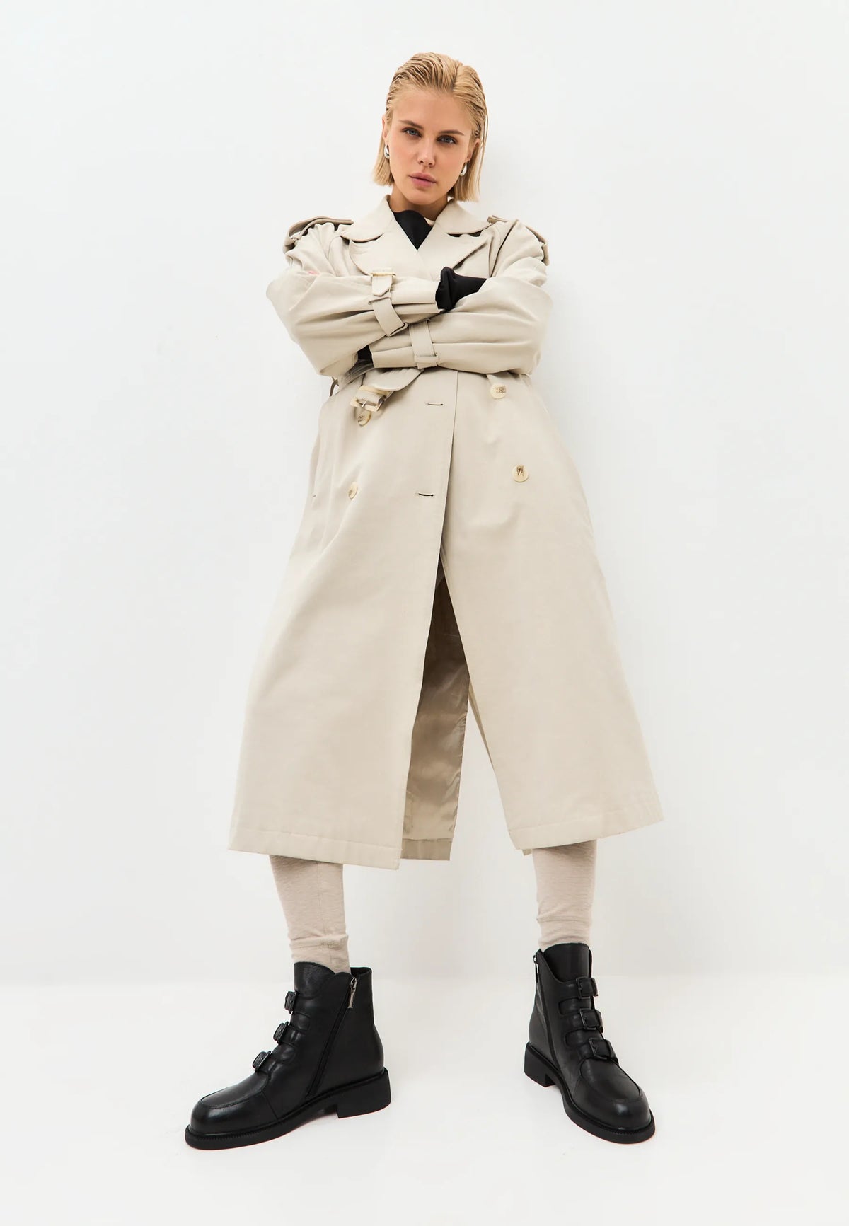 Triple Strap Mid Ankle Boot