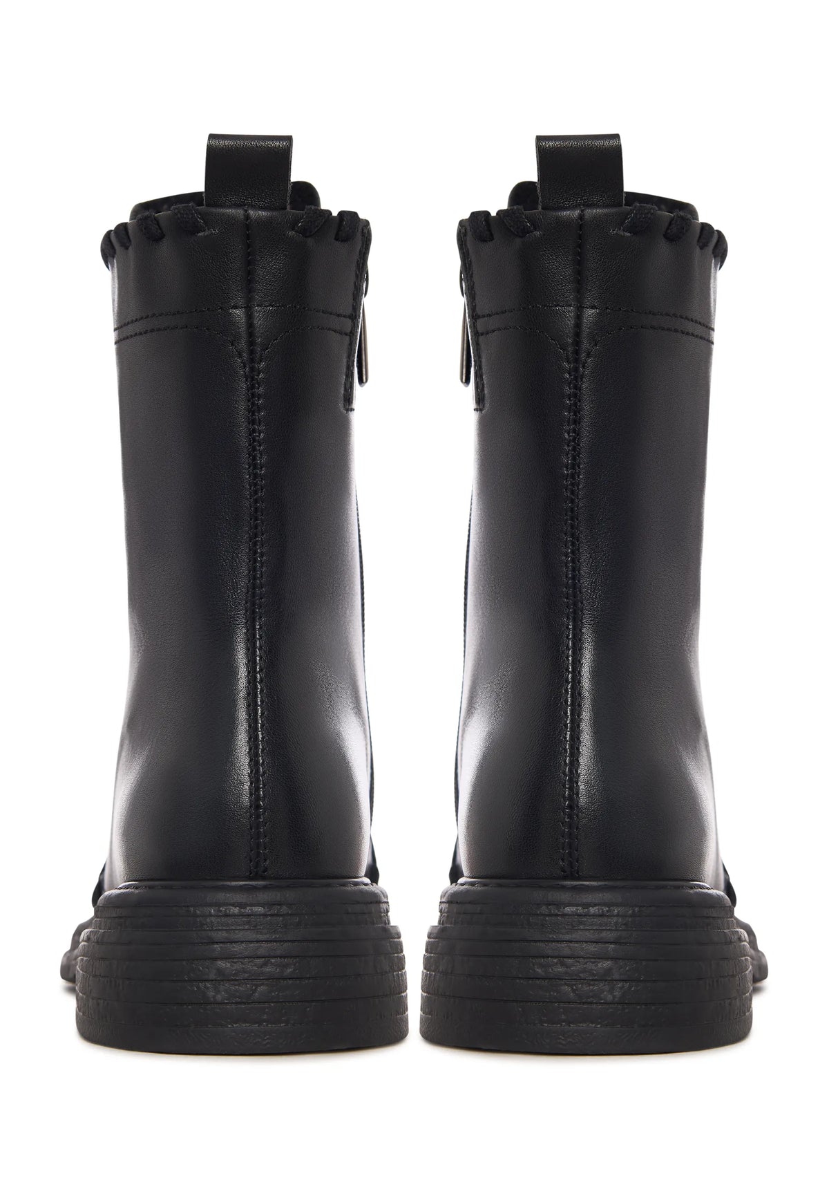 Stitch-Edge Combat Boots