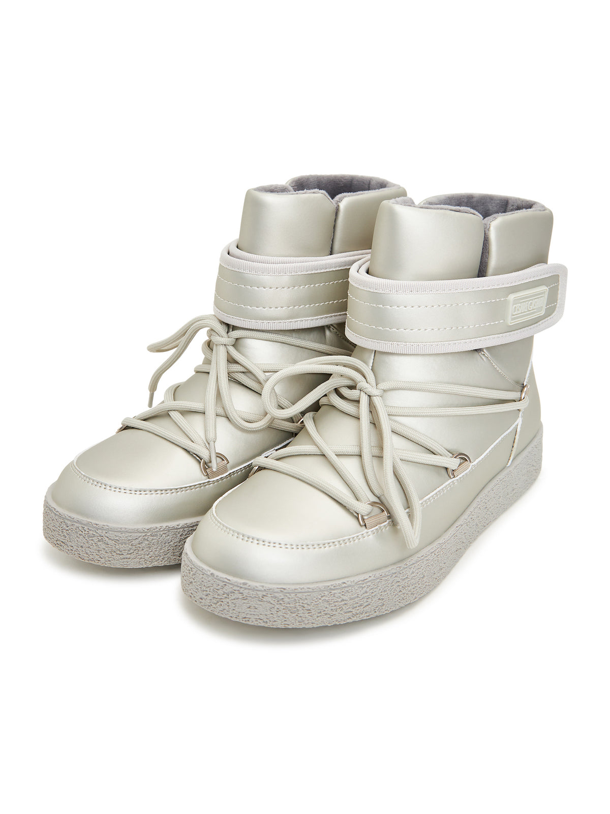 Padded Winter Boots – Pearl Grey