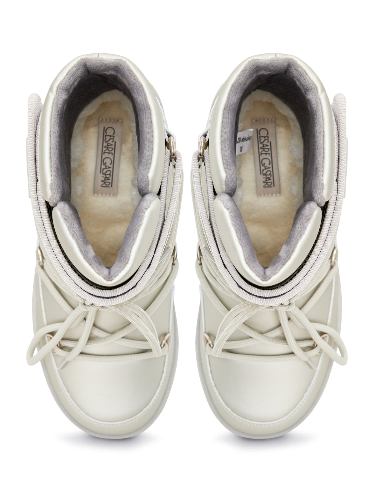 Padded Winter Boots – Pearl Grey