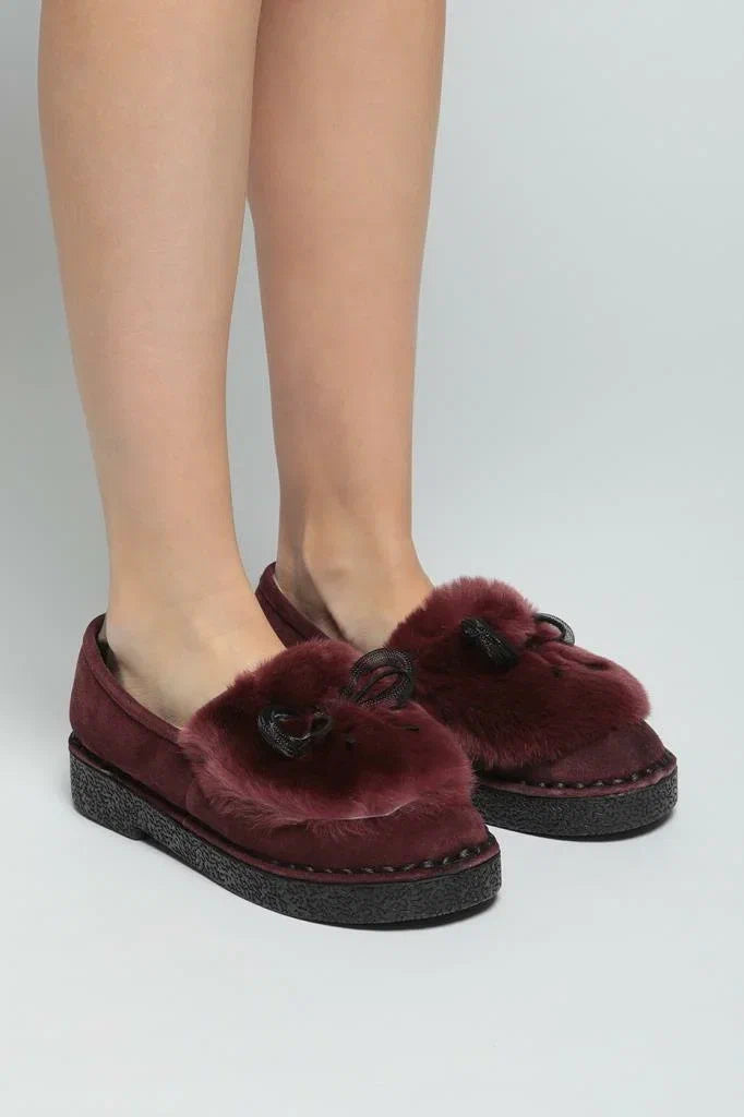 Velvet Luxe Fur Loafers