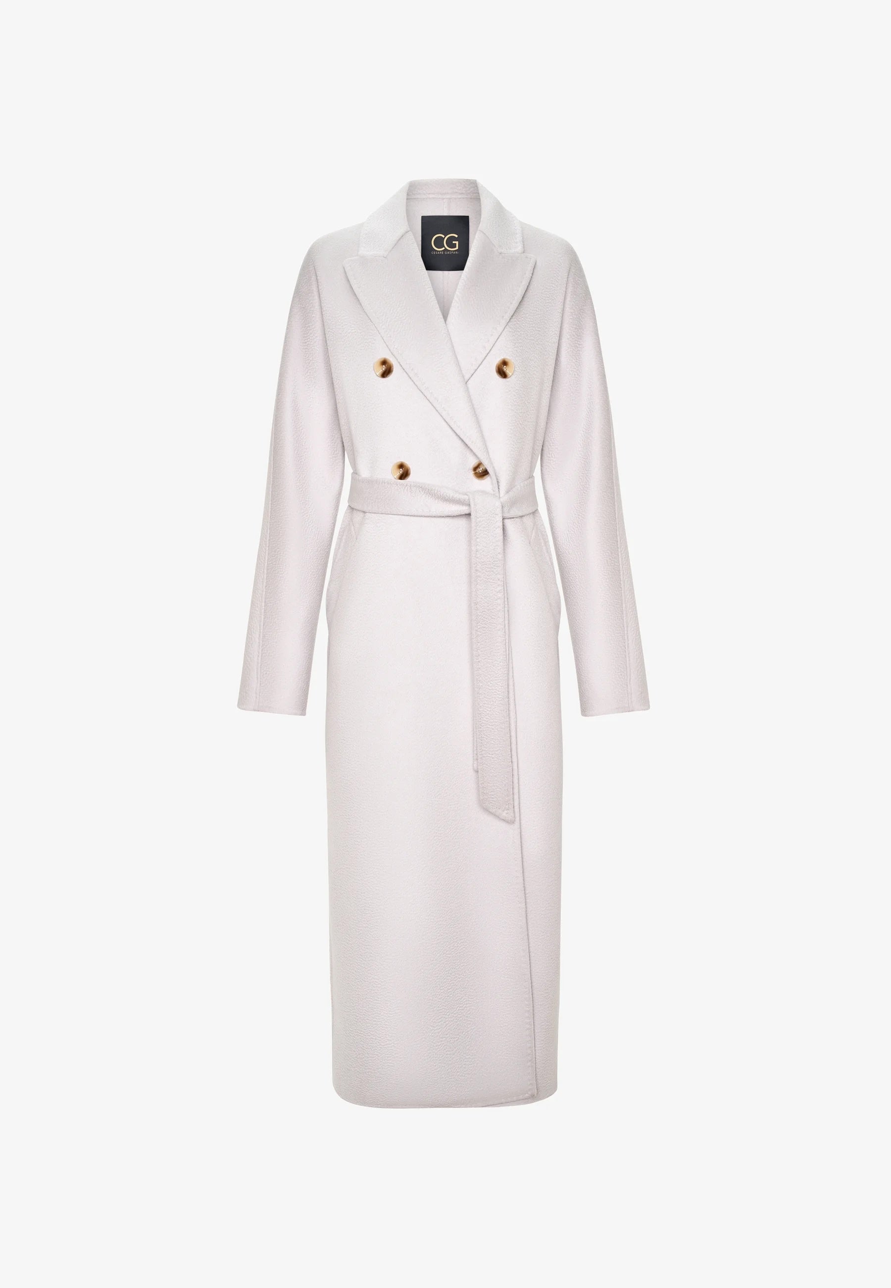 Classic Luxe Long Coat Rosie - White