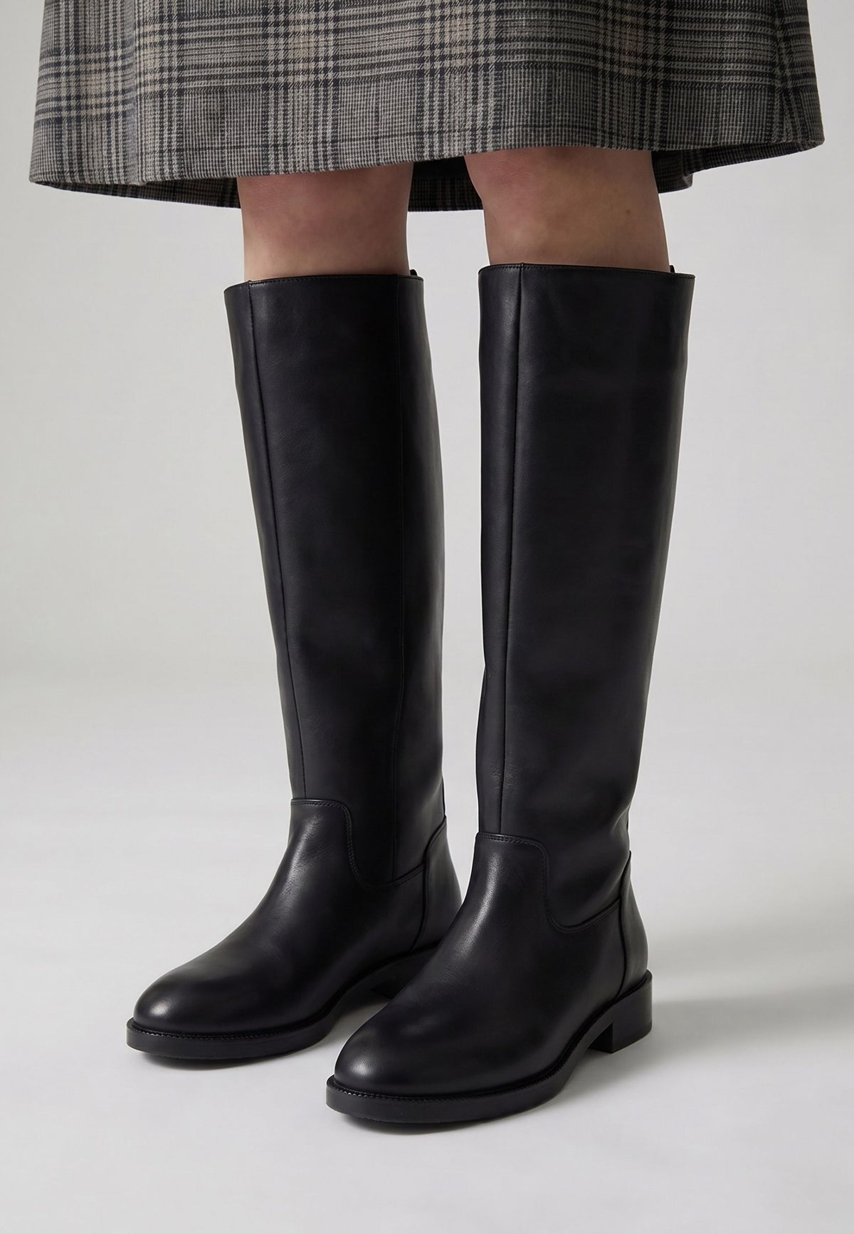 Heritage Leather Riding Boots - Black