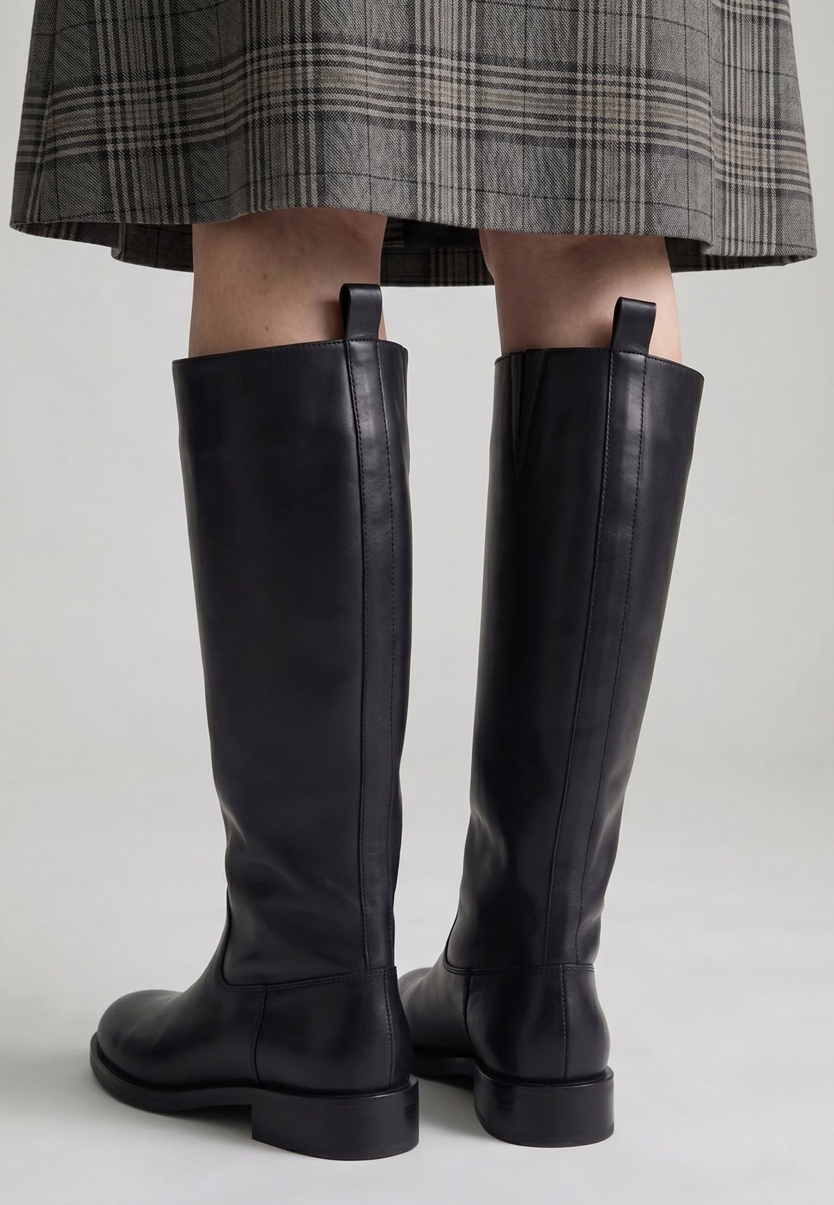 Heritage Leather Riding Boots - Black