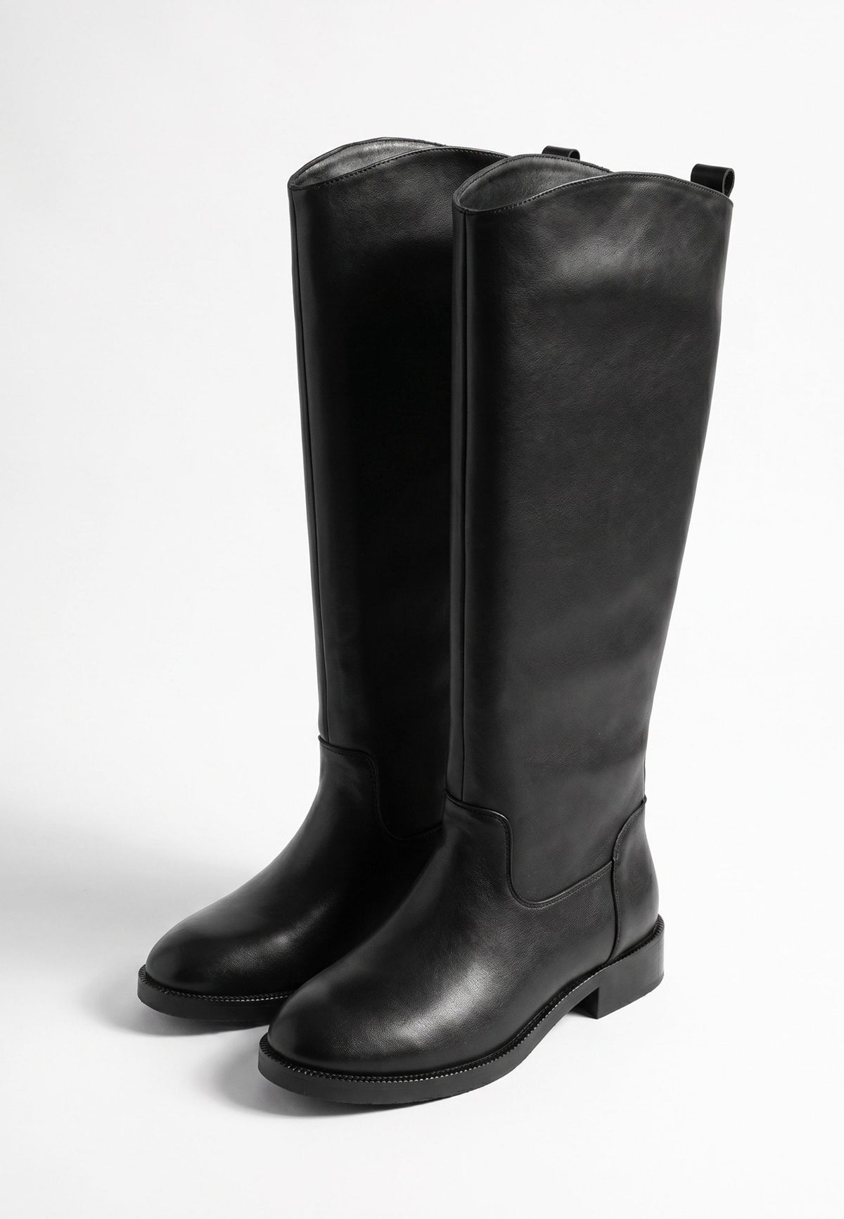 Heritage Leather Riding Boots - Black