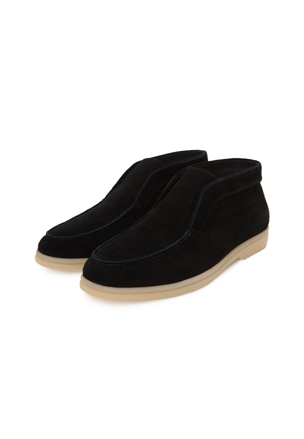 Loafers Wool Step High – Czarny