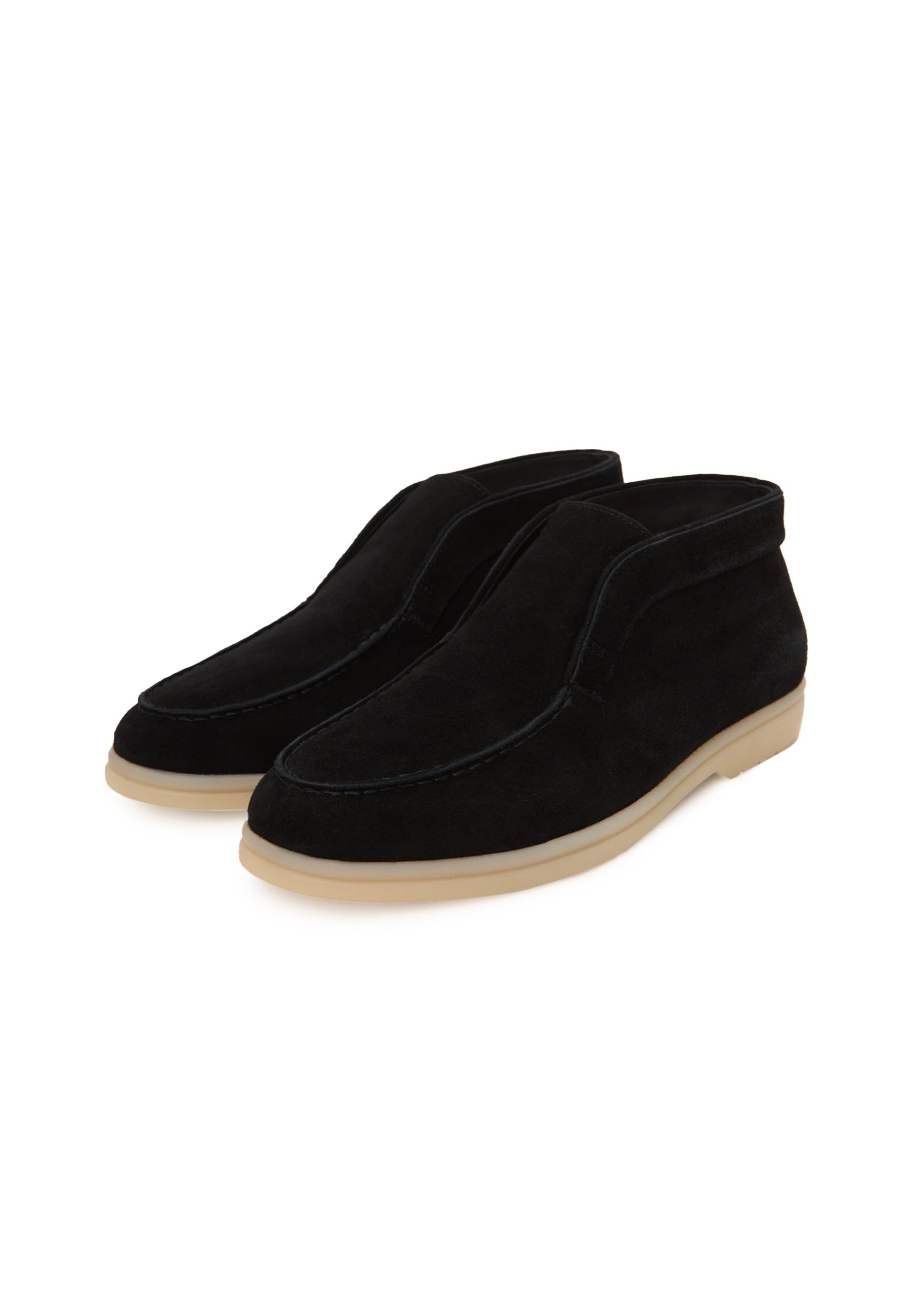 Wool Step High loafers – Sort