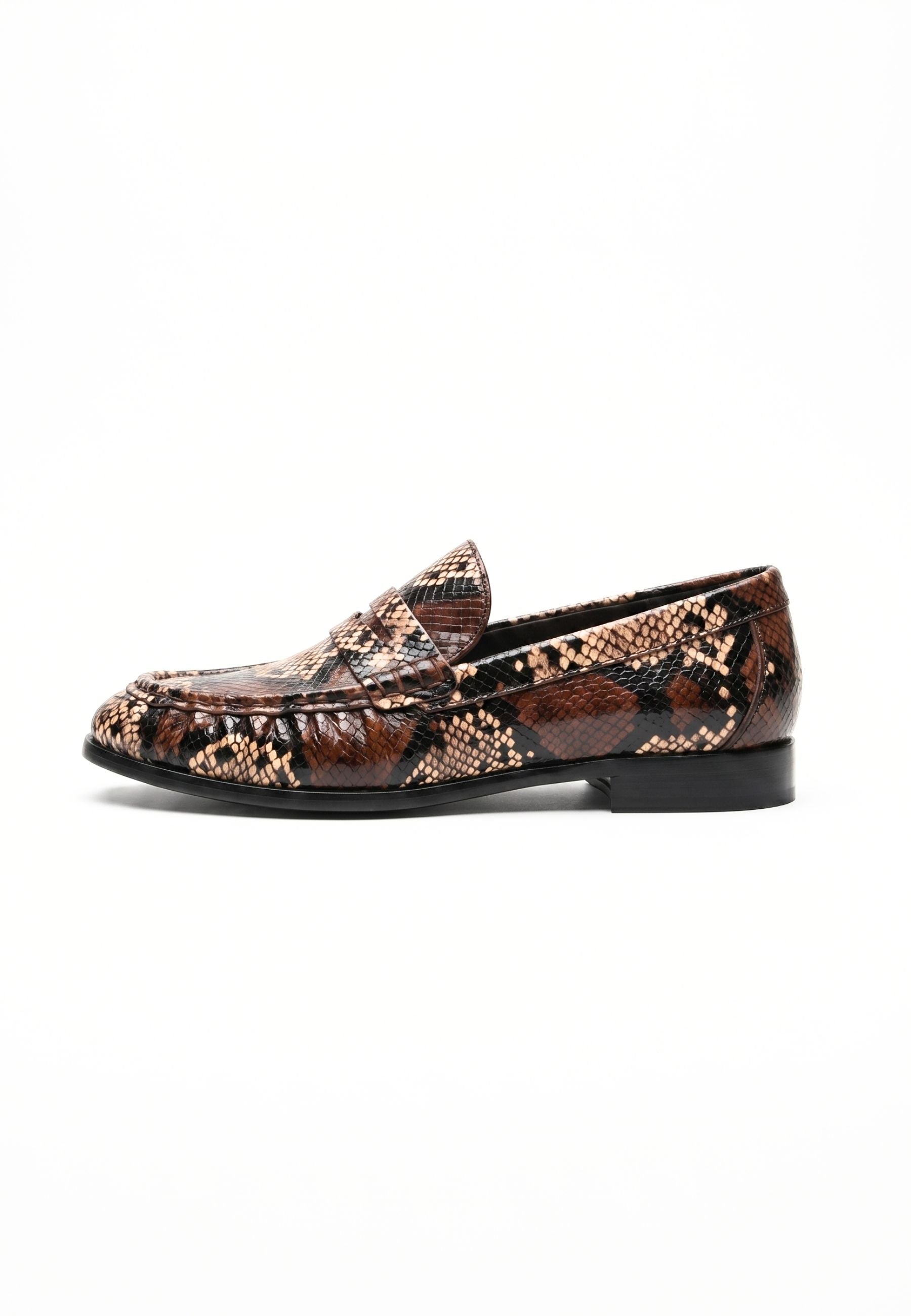 Mokasyny Penny Python – Brązowe
