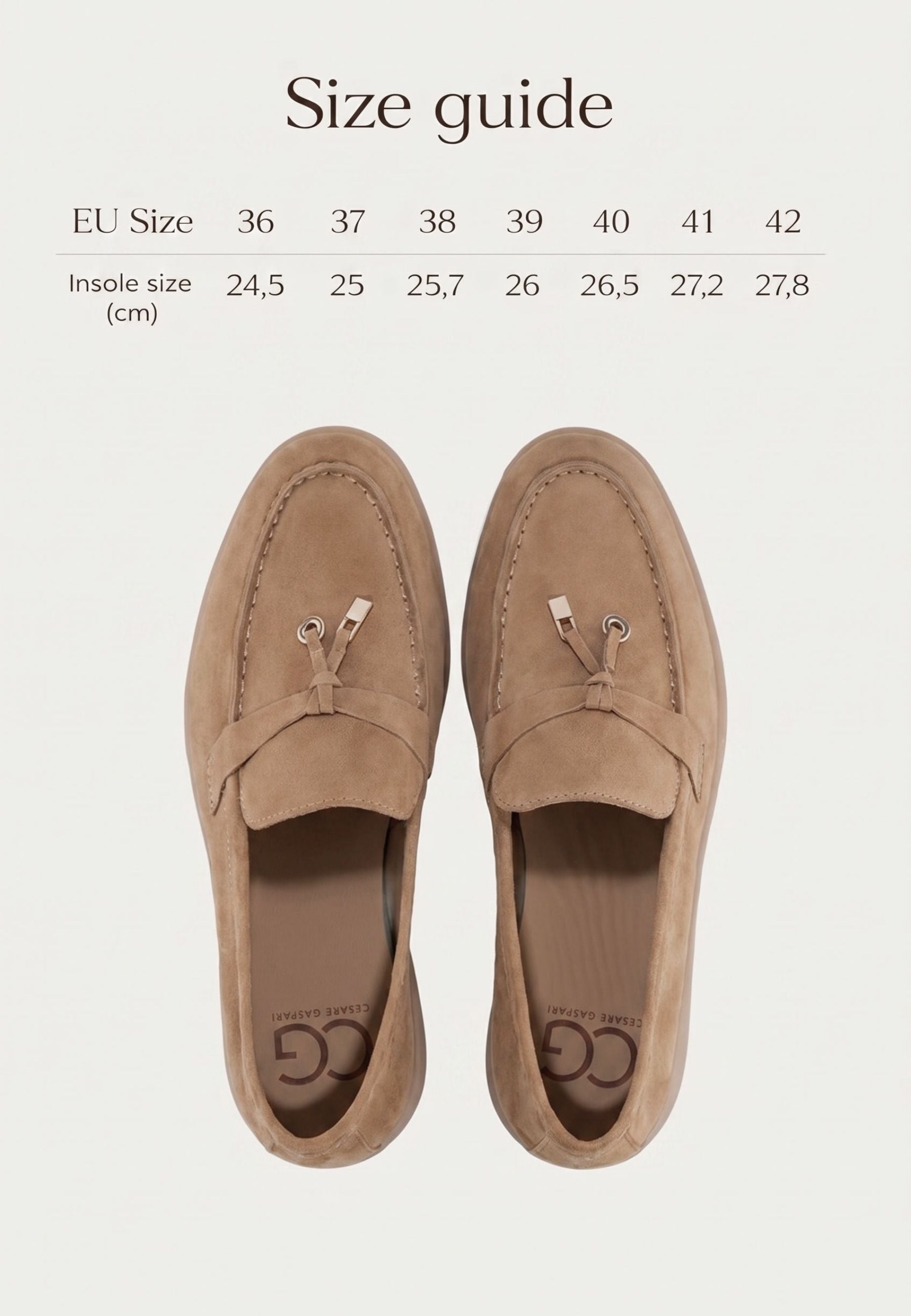 Platform Moccasins Aurelia - Beige