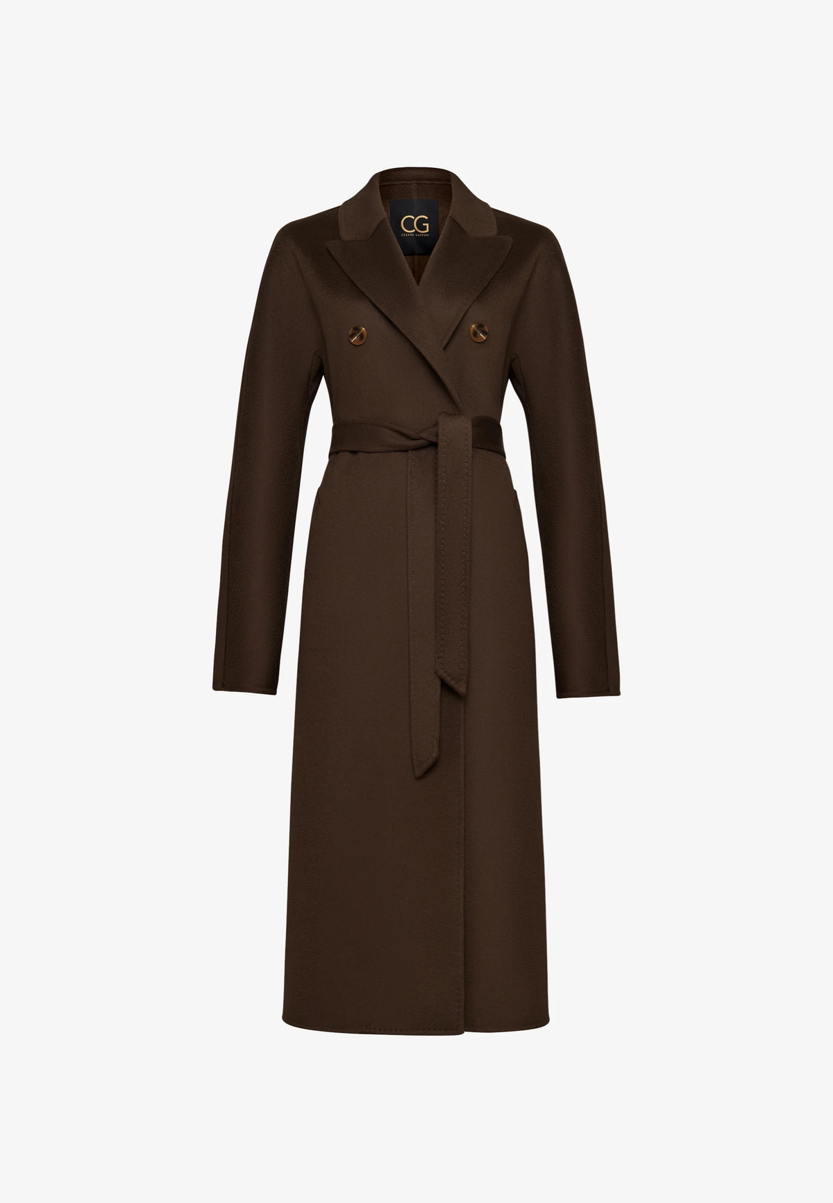 Długi płaszcz Classic Luxe Rosie - brązowy