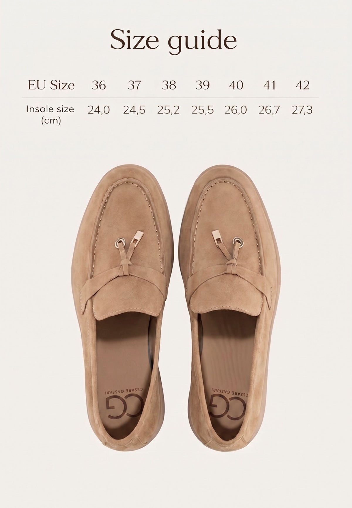 Platform Moccasins Aurelia - Beige