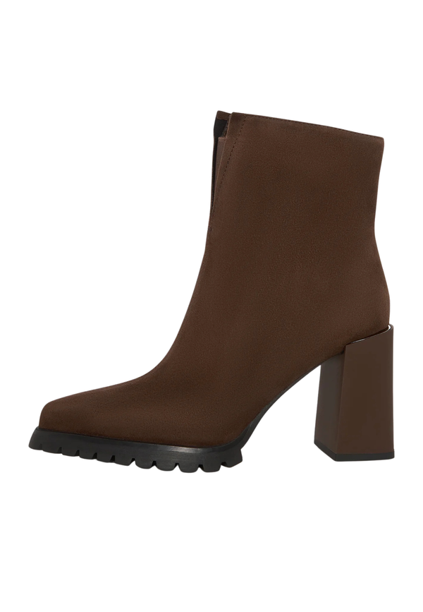 Kroko-Blockabsatz-Stiefel Helen - Braun