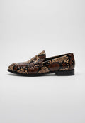 Penny Python Loafers – Brown