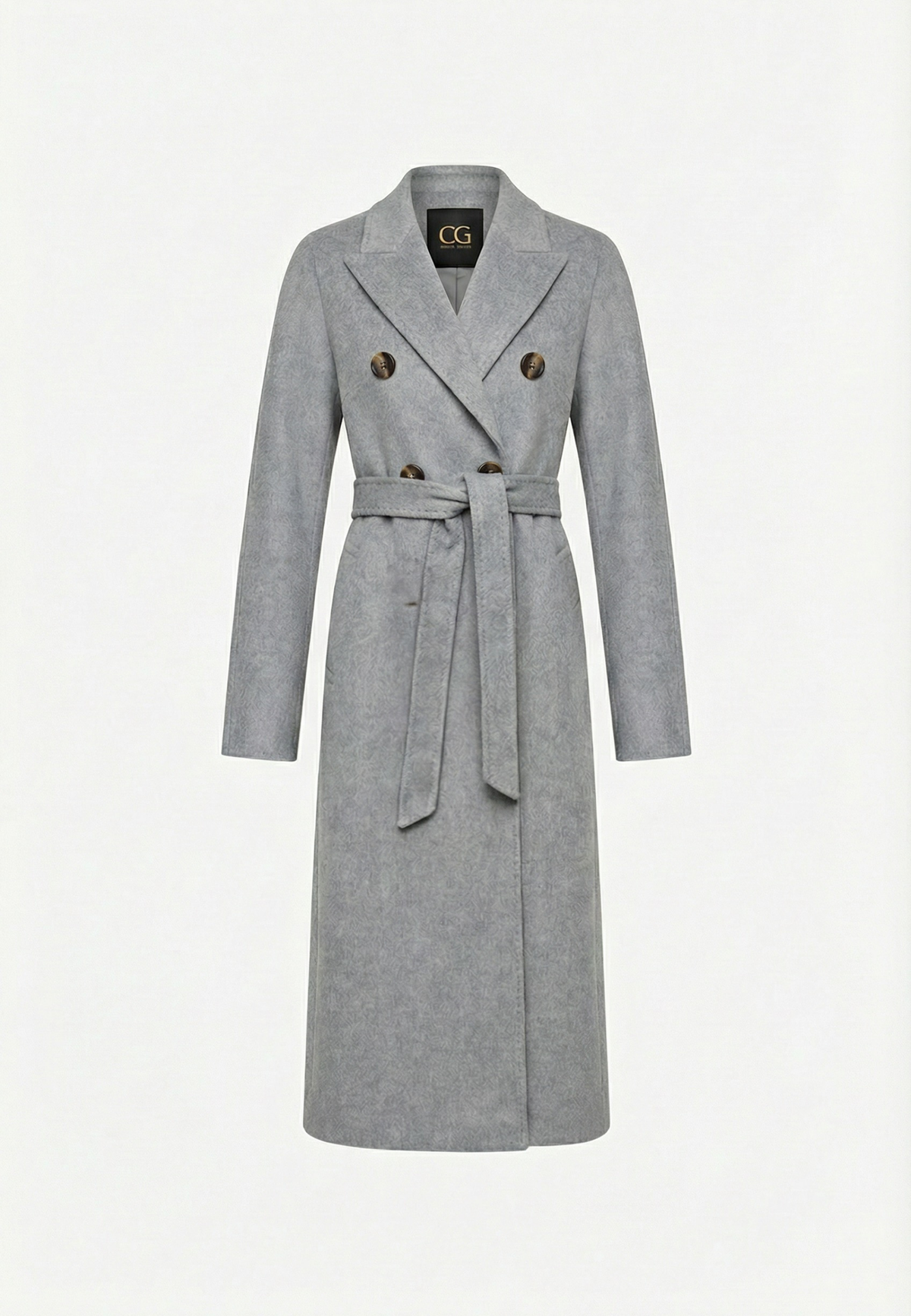 Classic Luxe Long Coat Rosie - Gray