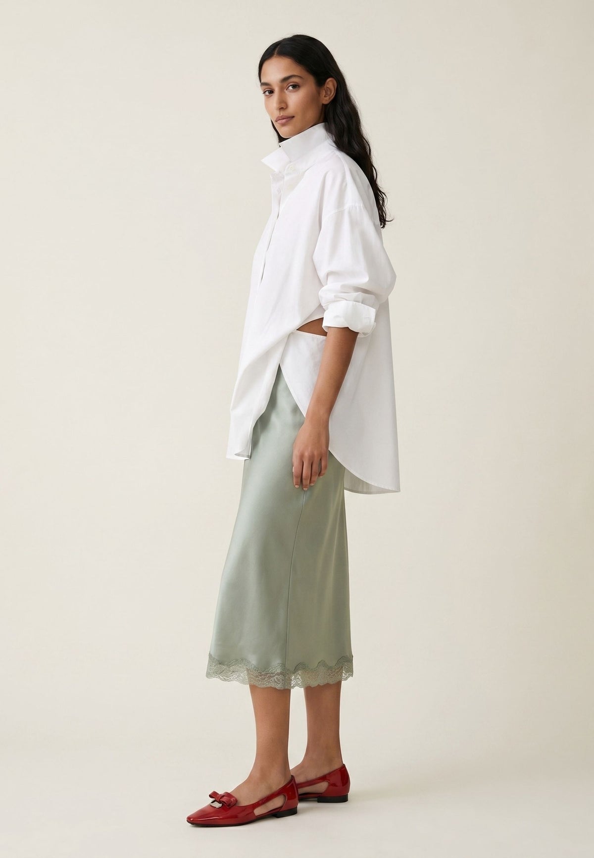 Ballerine cut-out Refined Elegance – Rosso