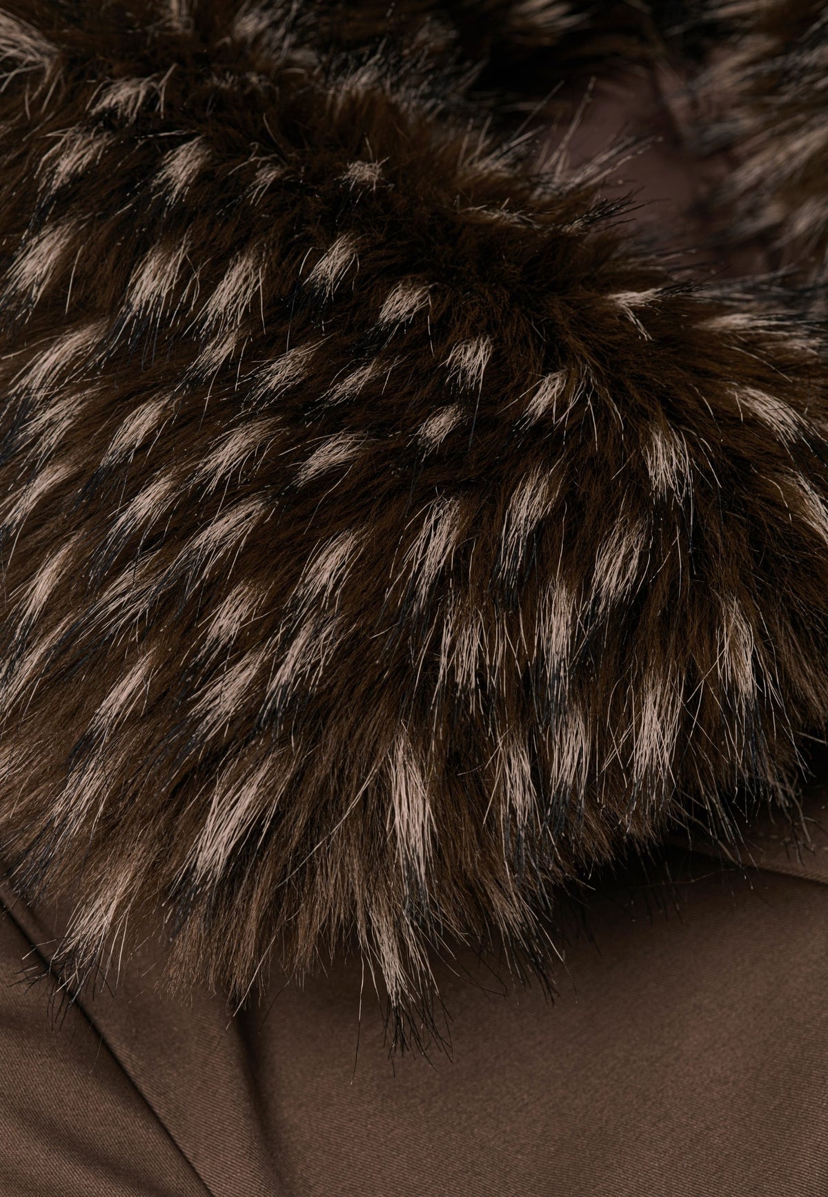 Signature jakke med oversized krave – Brun