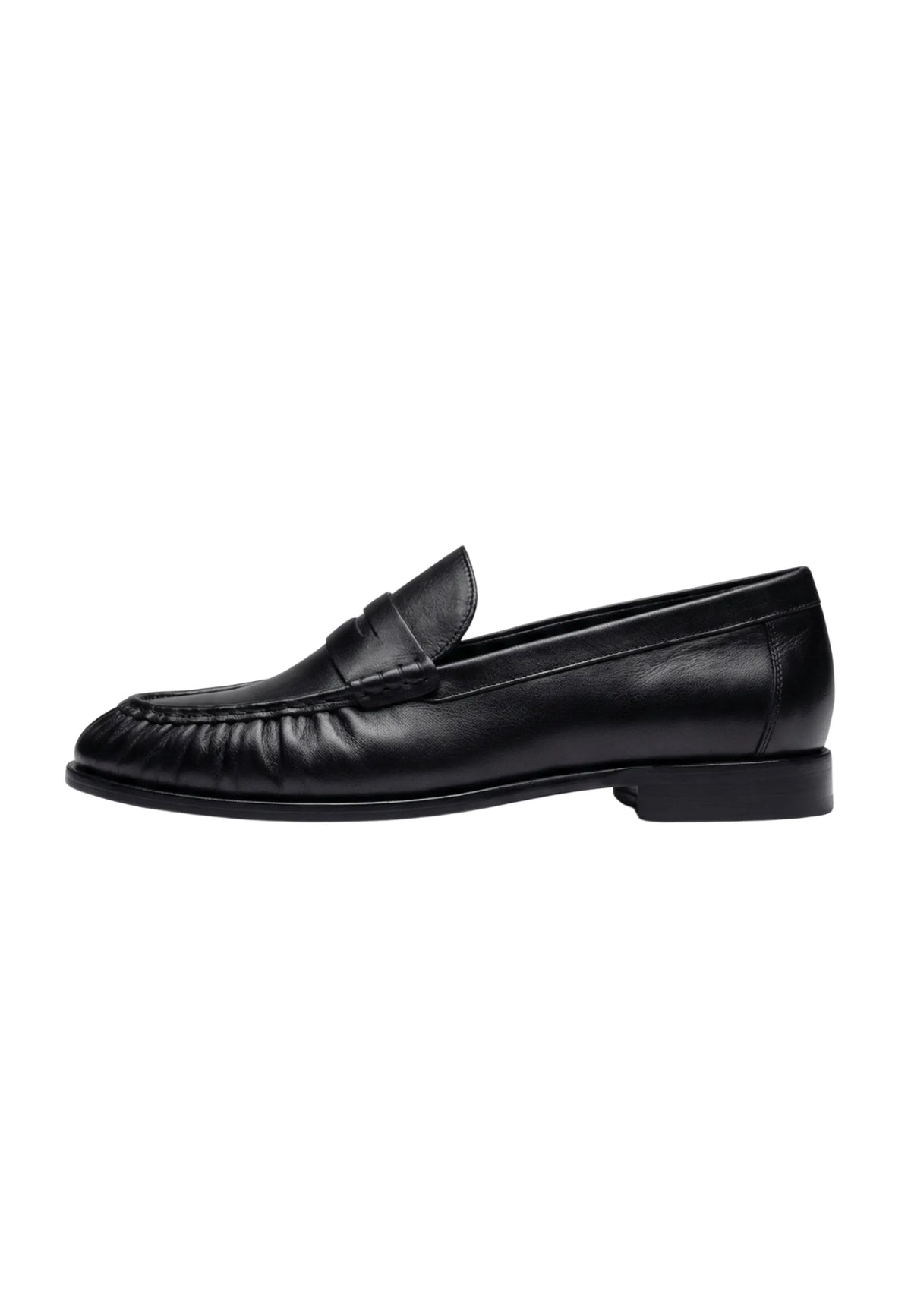 Refined Classic Penny Loafers – Black