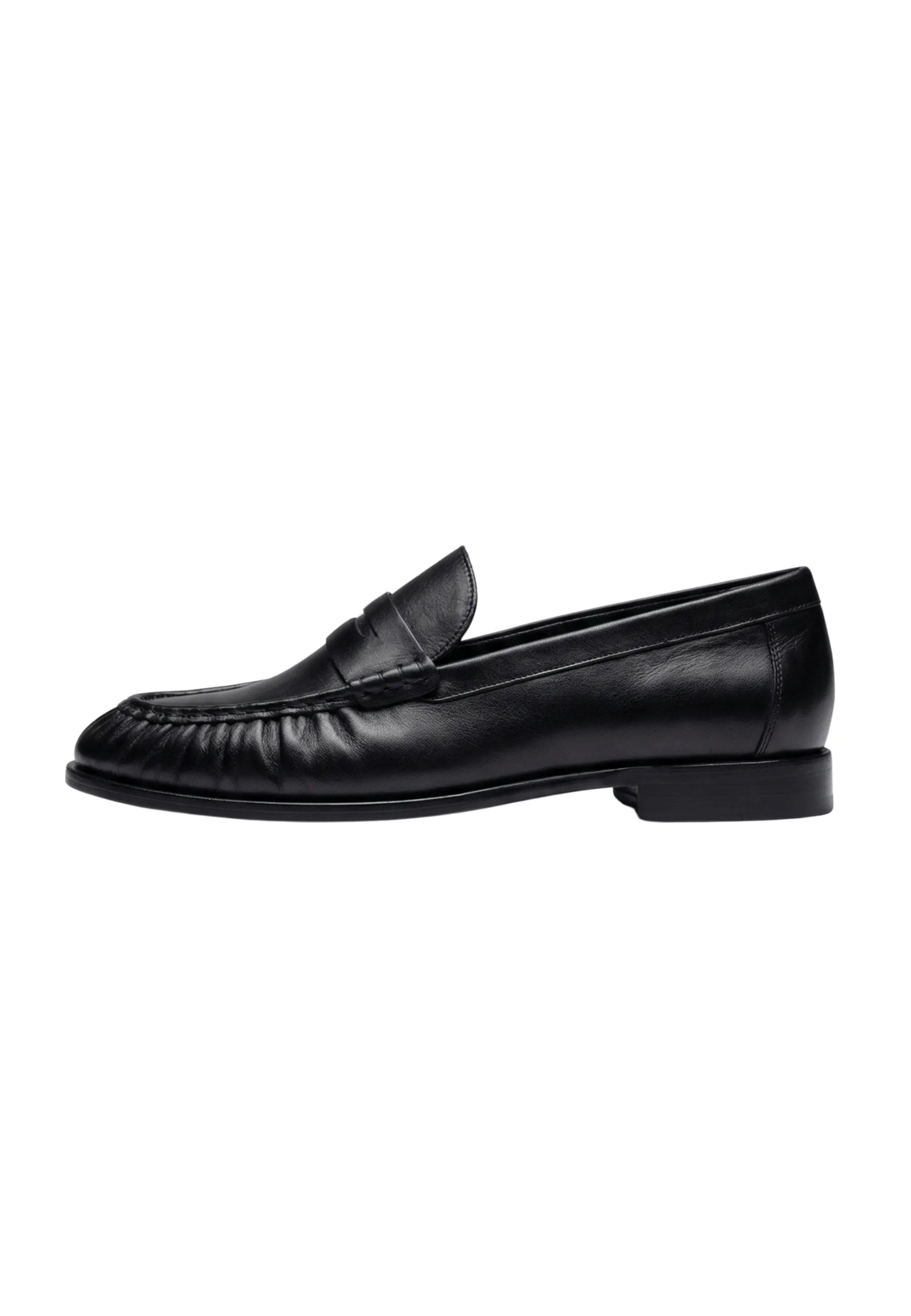 Refined Classic Penny Loafers – Black