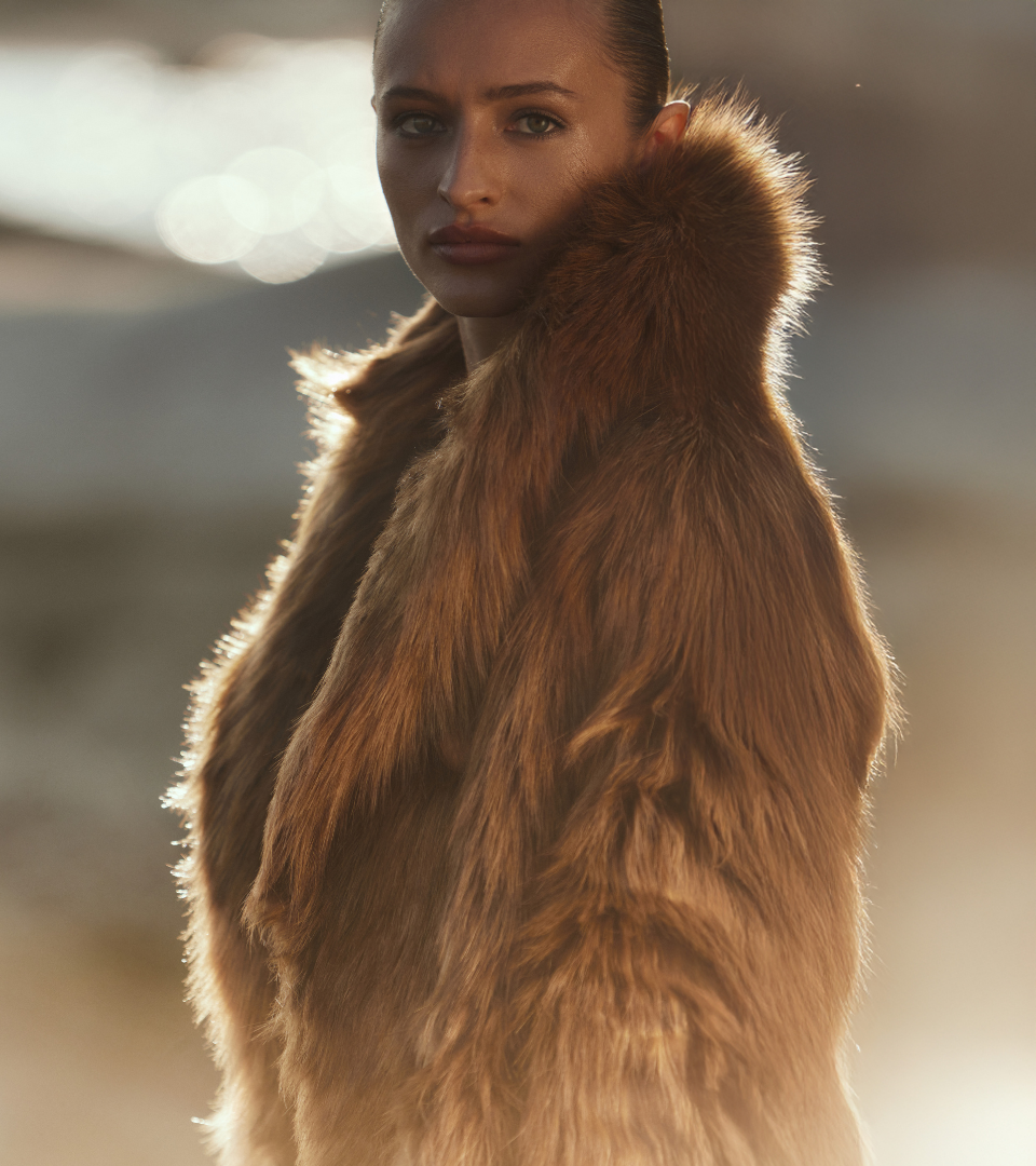 FAUX FUR COAT LEONA