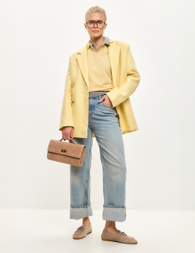 Suede Lace-Up Loafers