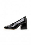 Patent Block Heel Pumps – Black