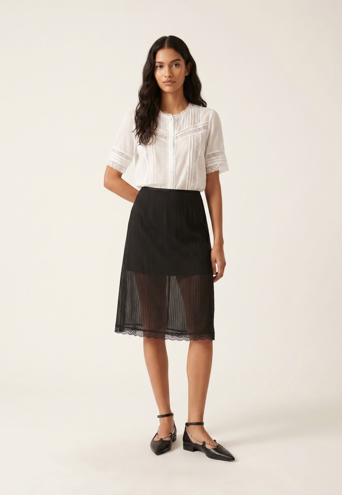 Leather Ballerinas Clara - Black