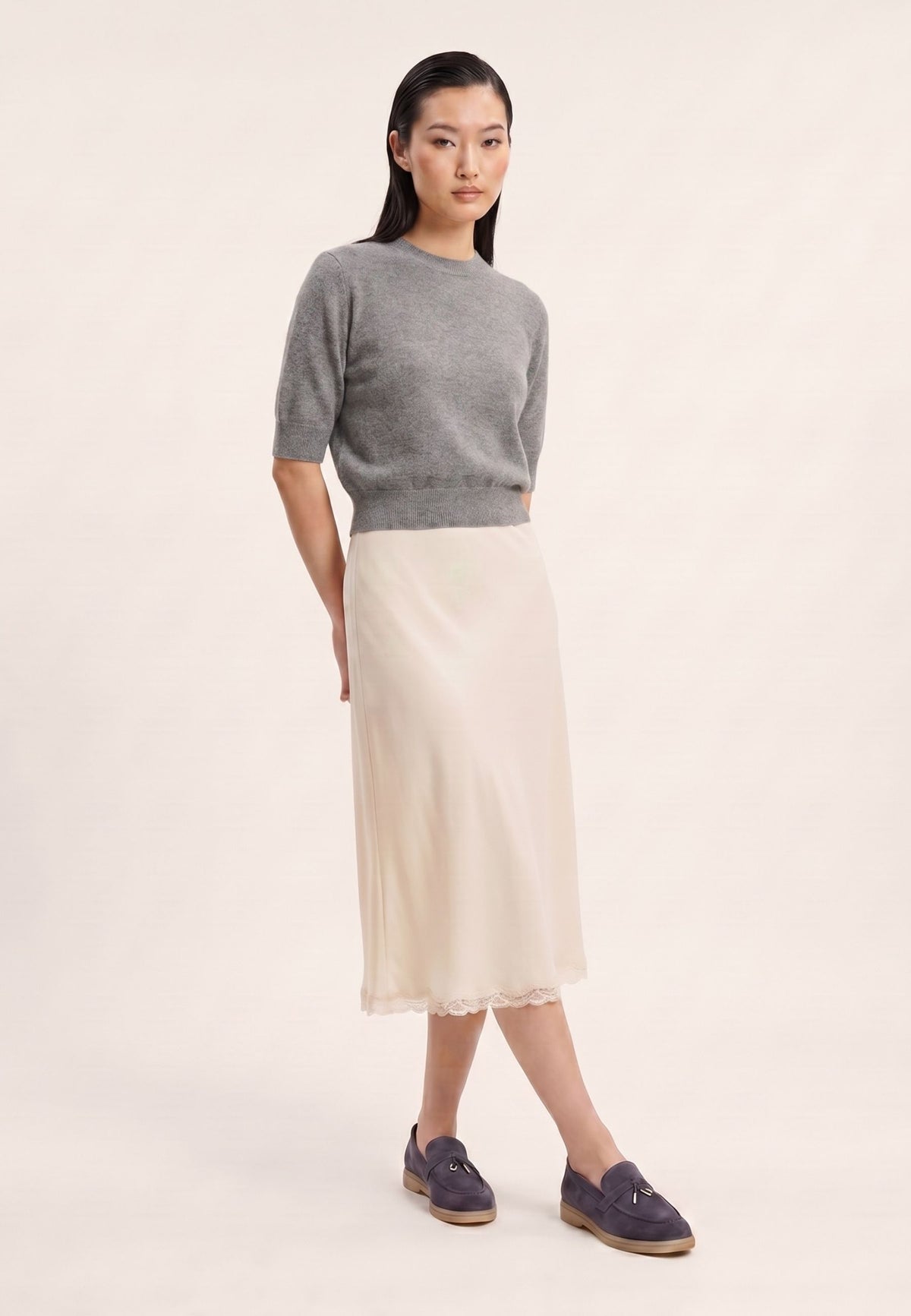 Platform Moccasins Aurelia - Grey