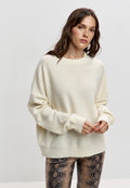 Cardigan em lã merino – Branco