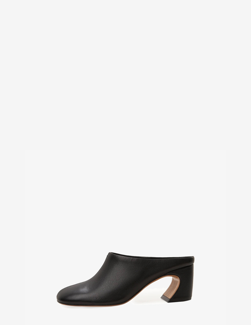 Leather Mule Pumps