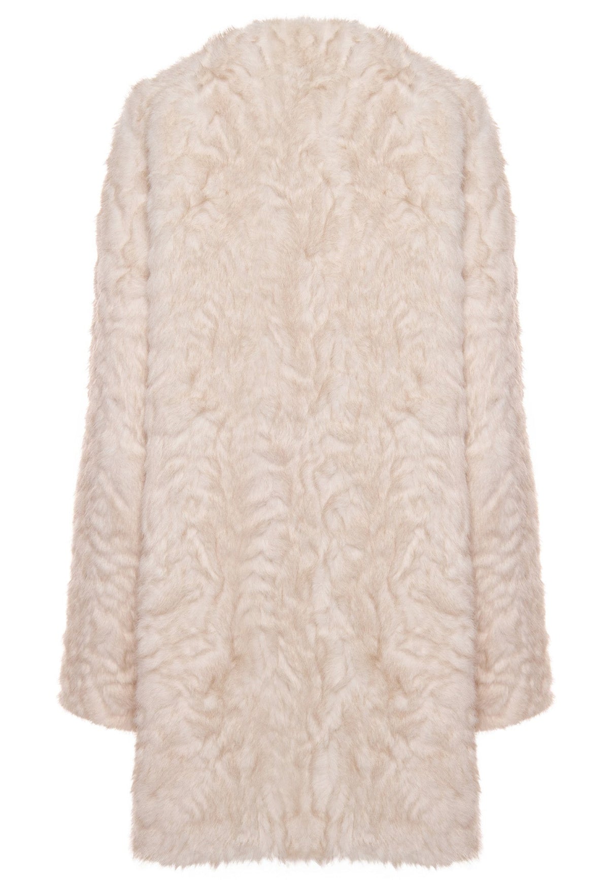 Oversized Milky Faux Fur Coat