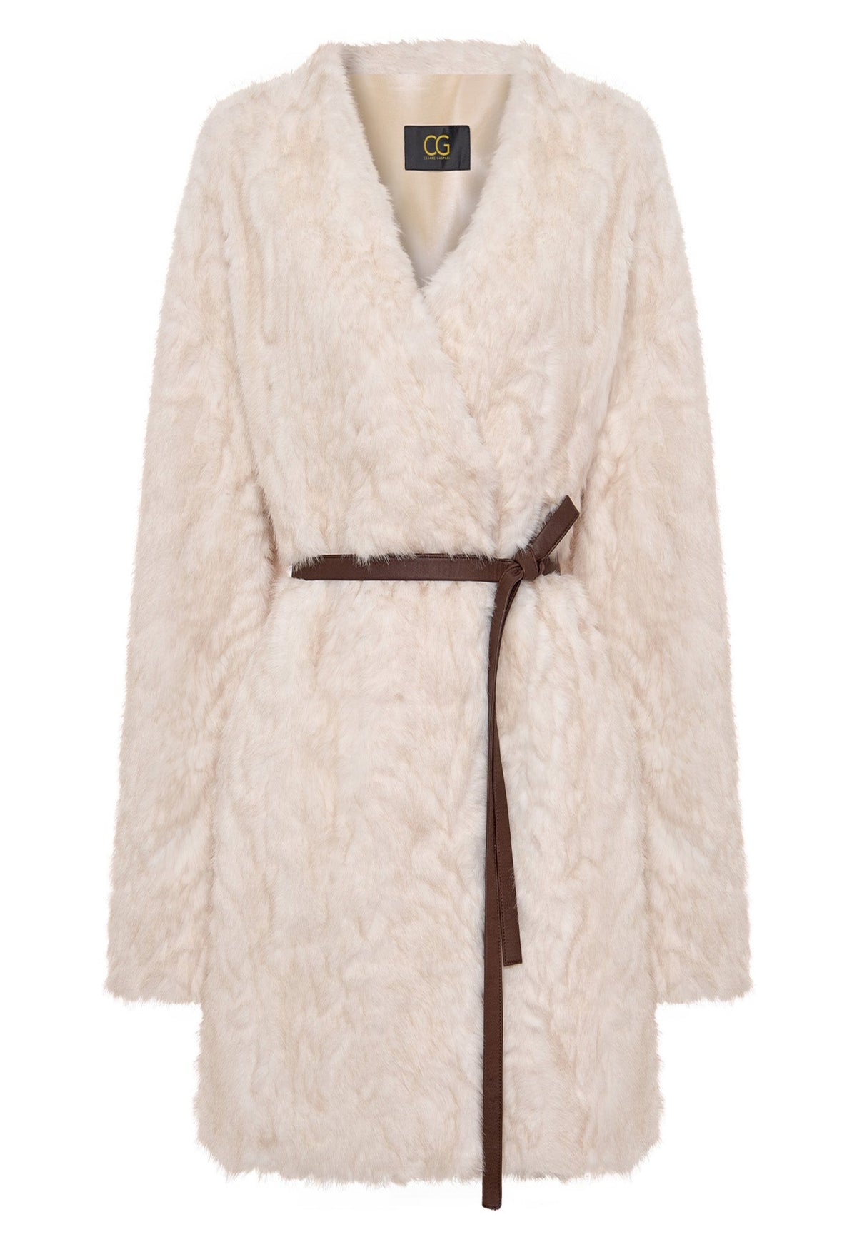 Oversized Milky Faux Fur Coat
