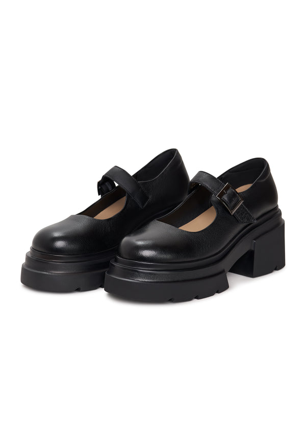 Bold Chunky Loafers Em - Negro