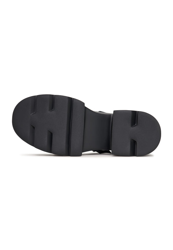 Bold Chunky Loafers Em - Negro