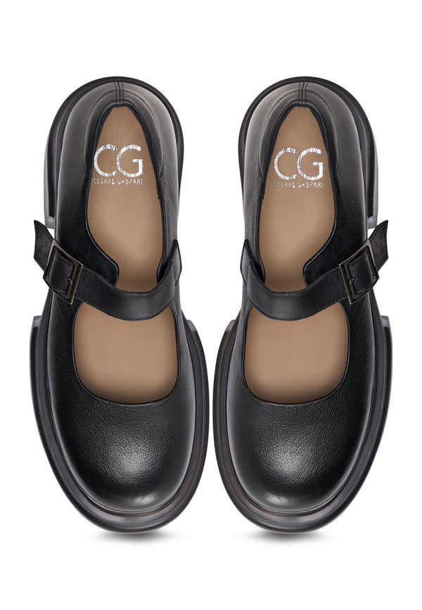 Bold Chunky Loafers Em - Negro