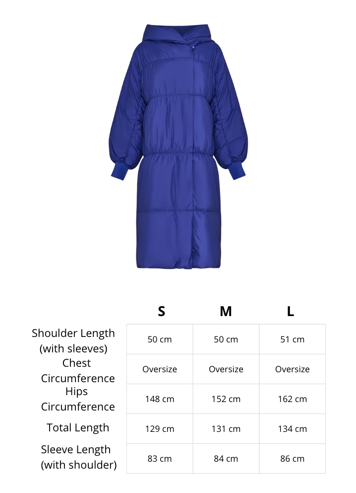 Oversized Puffer Coat - Violet