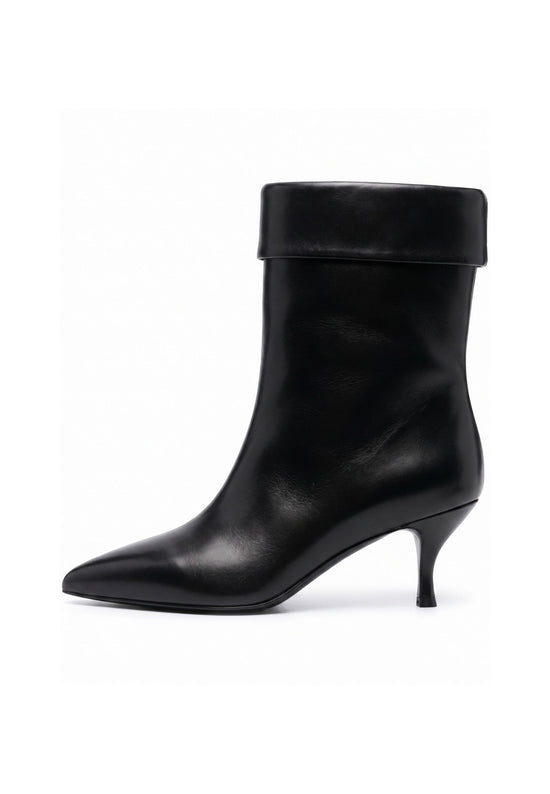 Sleek ankelstøvler med stiletthæl – Sort