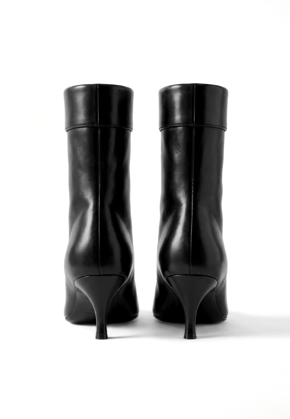 Sleek ankelstøvler med stiletthæl – Sort