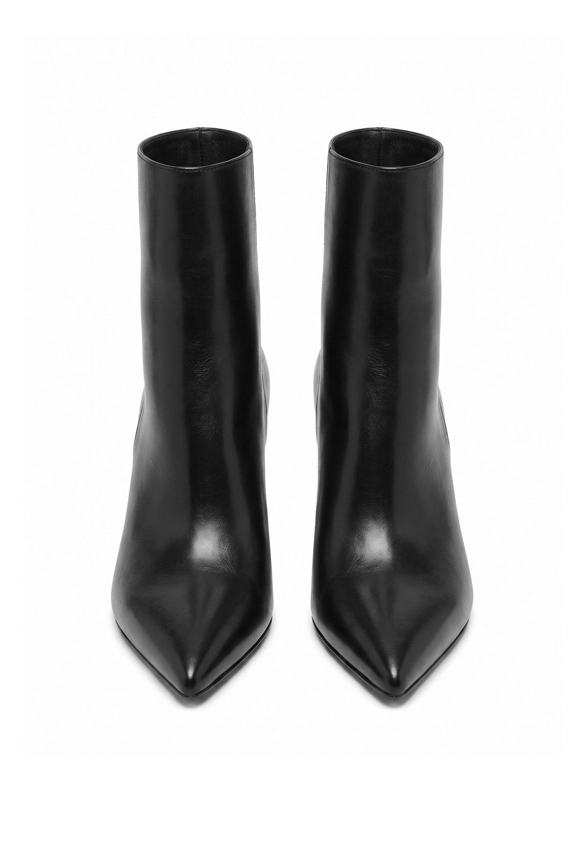 Sleek ankelstøvler med stiletthæl – Sort