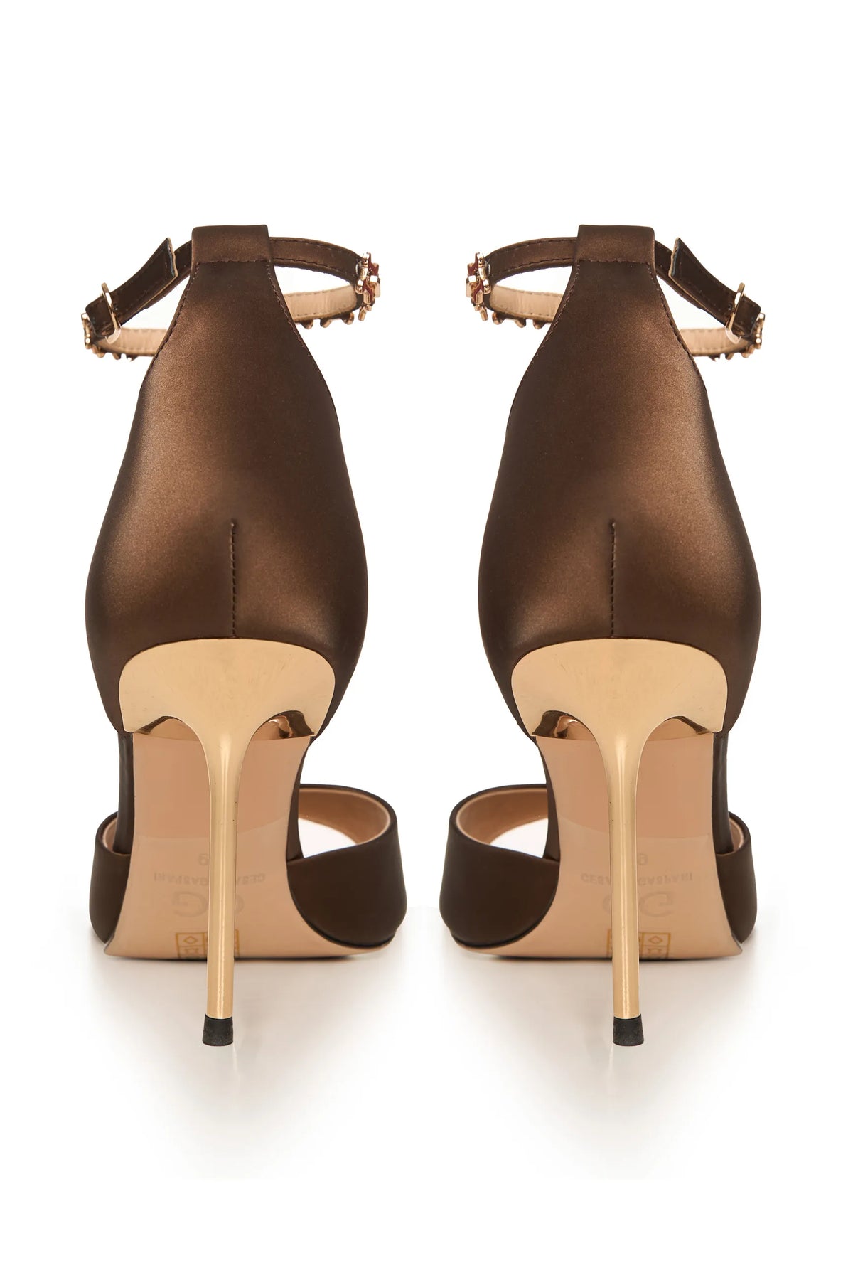 Stiletto High Heeled Sandals Malena - Brown