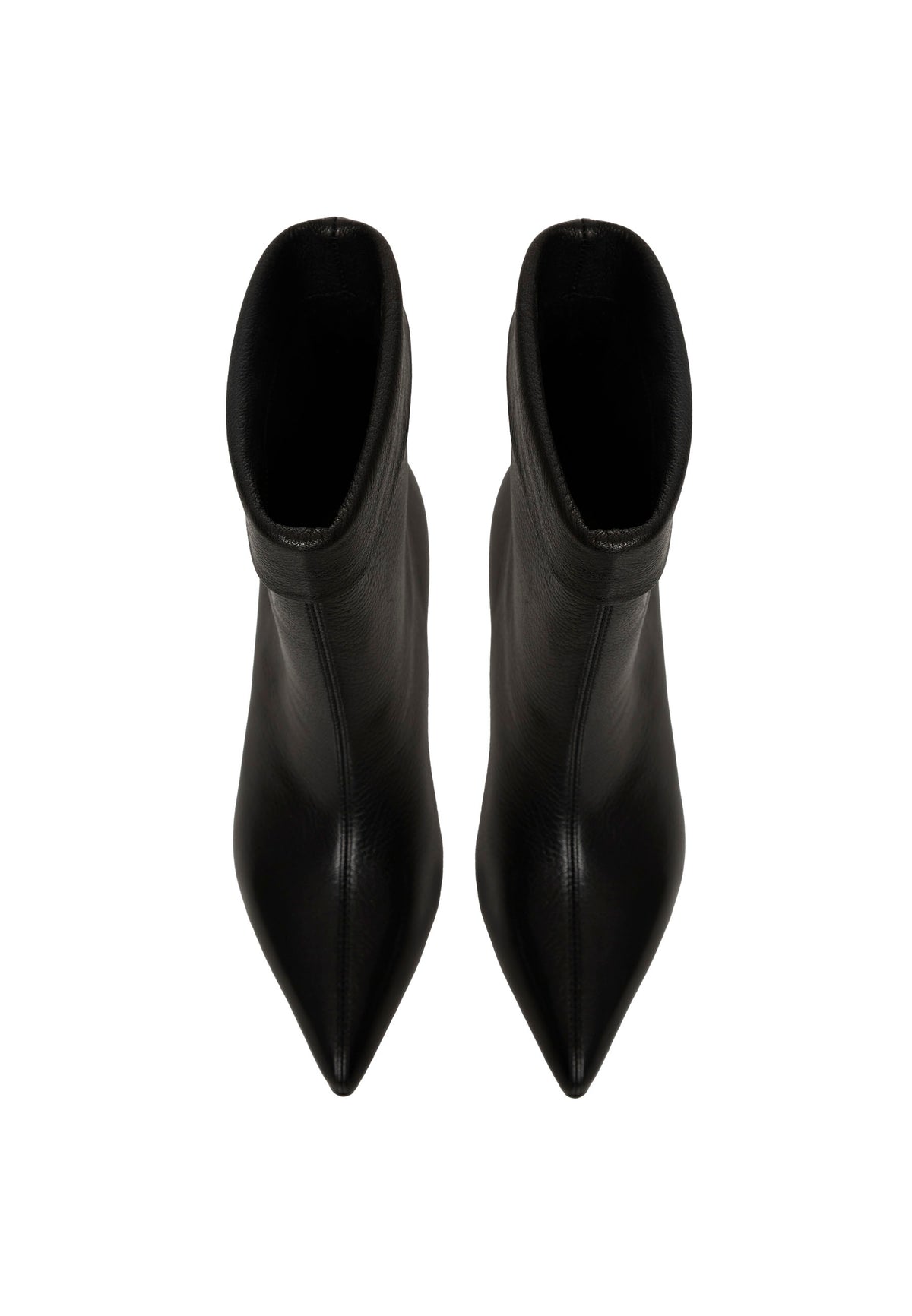 Bottines à talon kitten pointues – Noir
