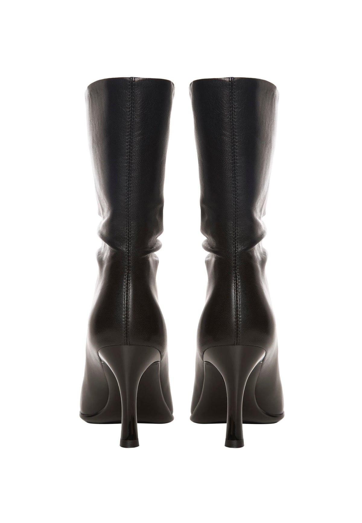 Bottes mi-mollet en cuir