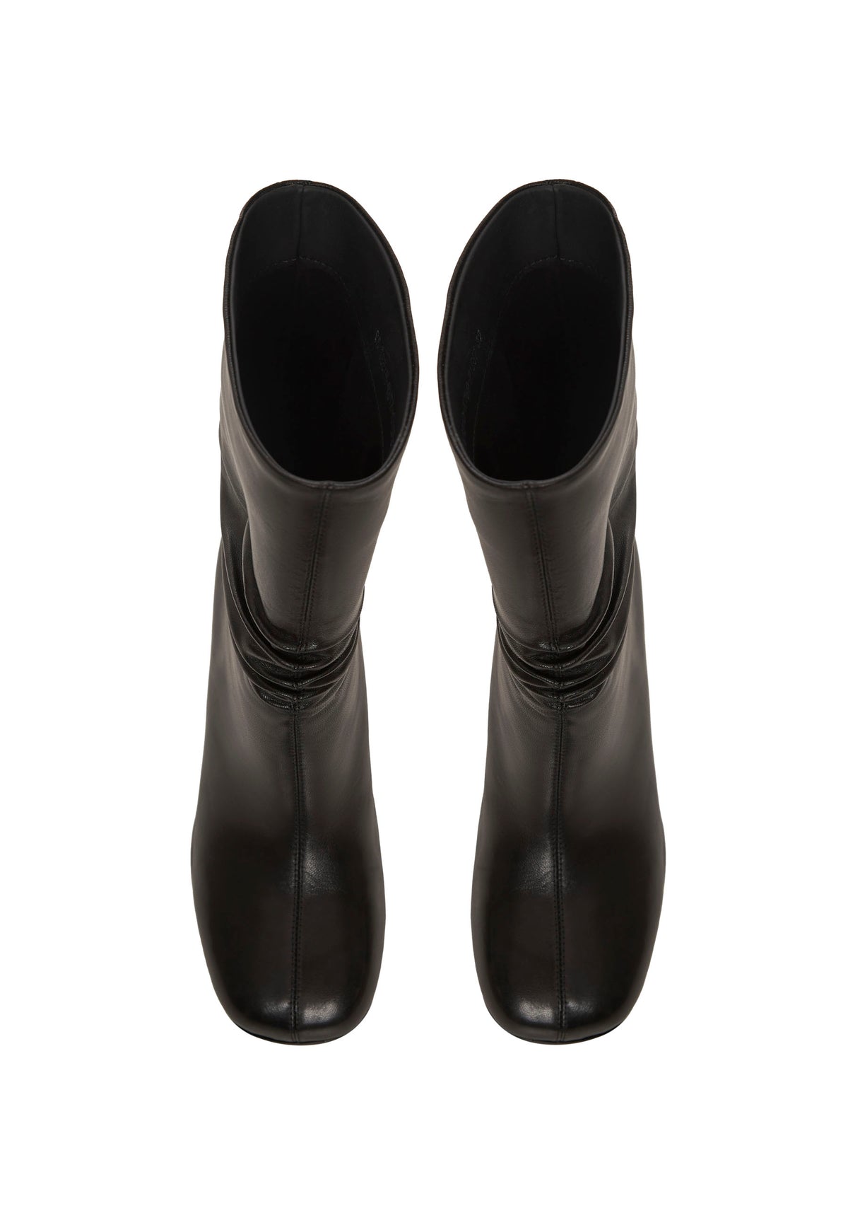 Bottes mi-mollet en cuir